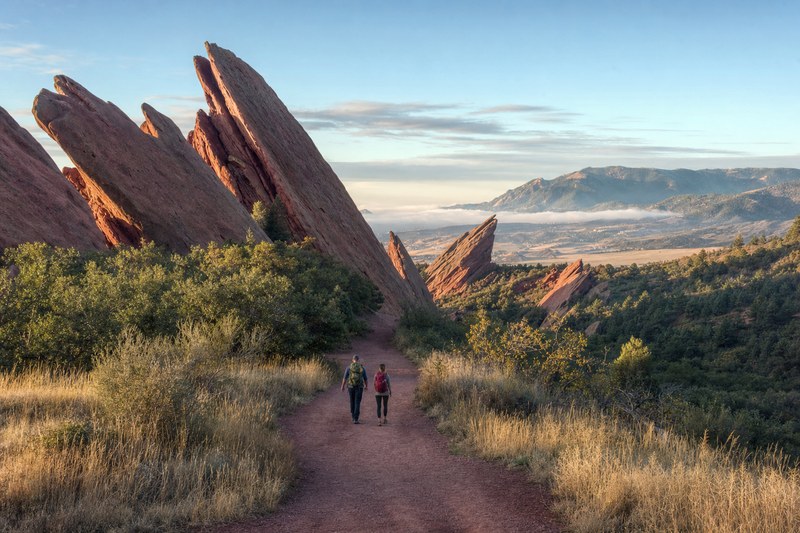 Sandstone foothill trail west of Denver