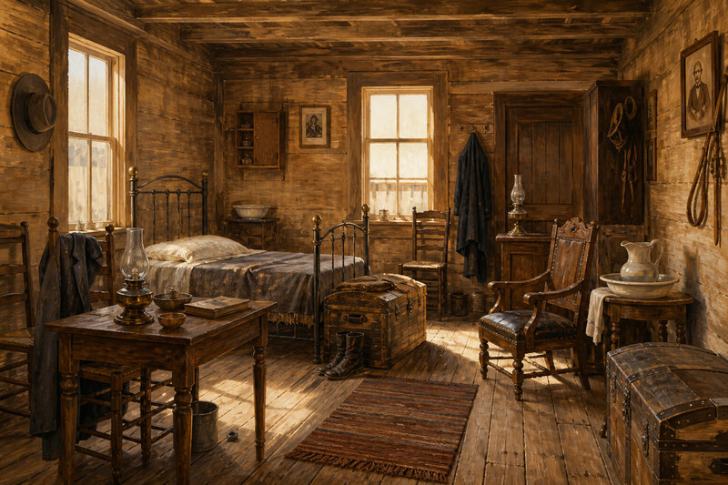 Museum exhibits and artifacts inside Boot Hill Museum
