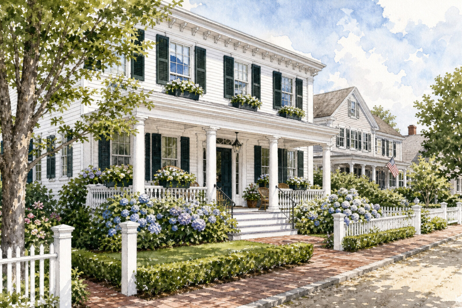 Inn exterior in Edgartown