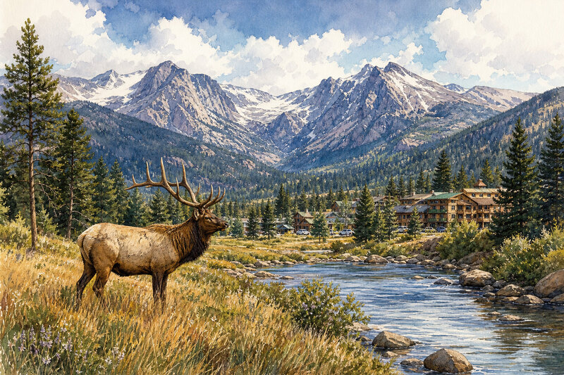 Alpine wildlife near Estes Park