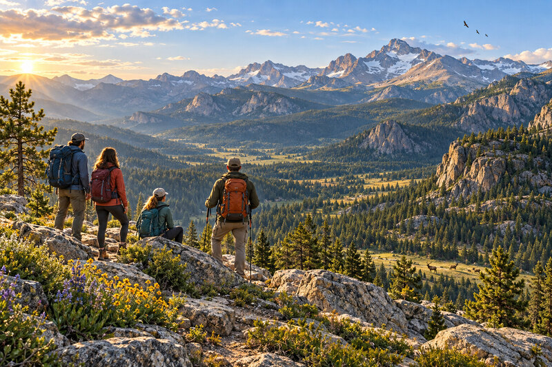Rocky Mountain National Park overlook near Estes Park