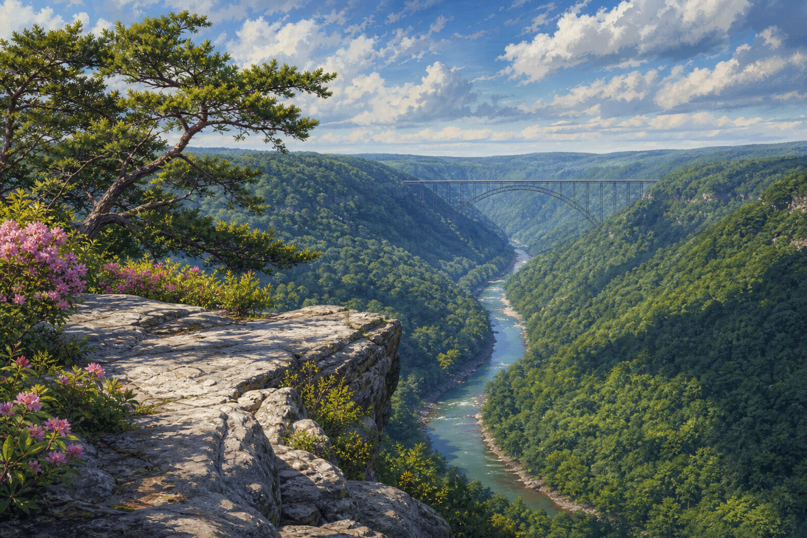New River Gorge overlook near Fayetteville