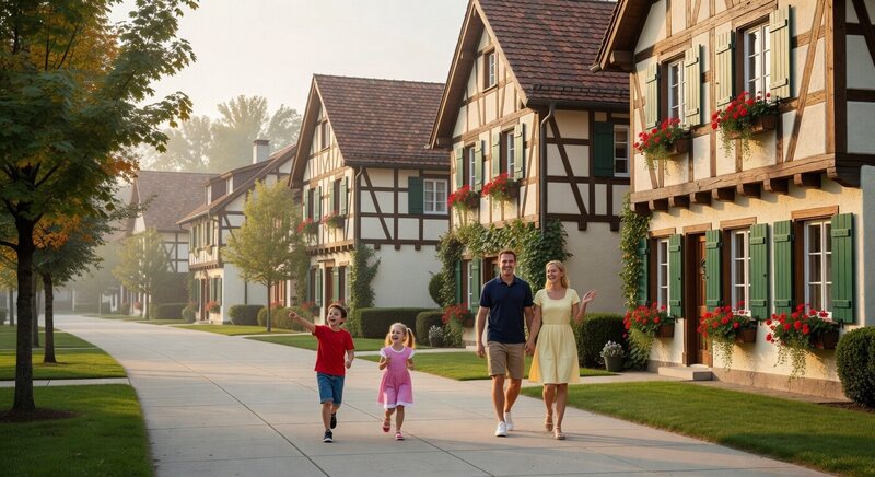 Frankenmuth village shopping street