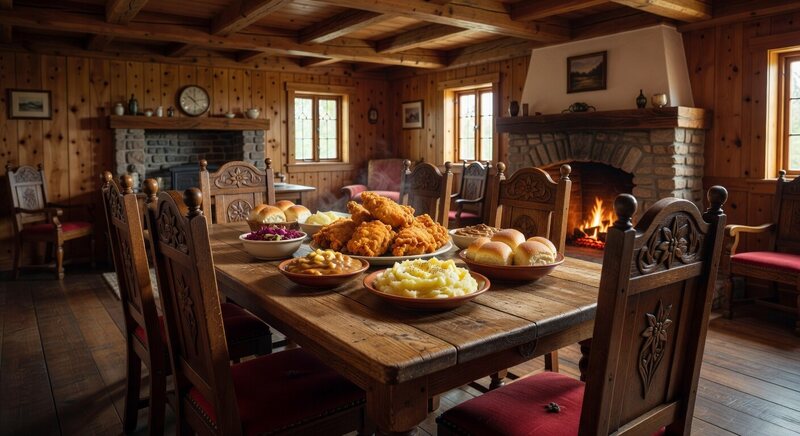 Frankenmuth family-style chicken dinner