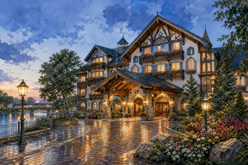 Bavarian-themed Frankenmuth lodging
