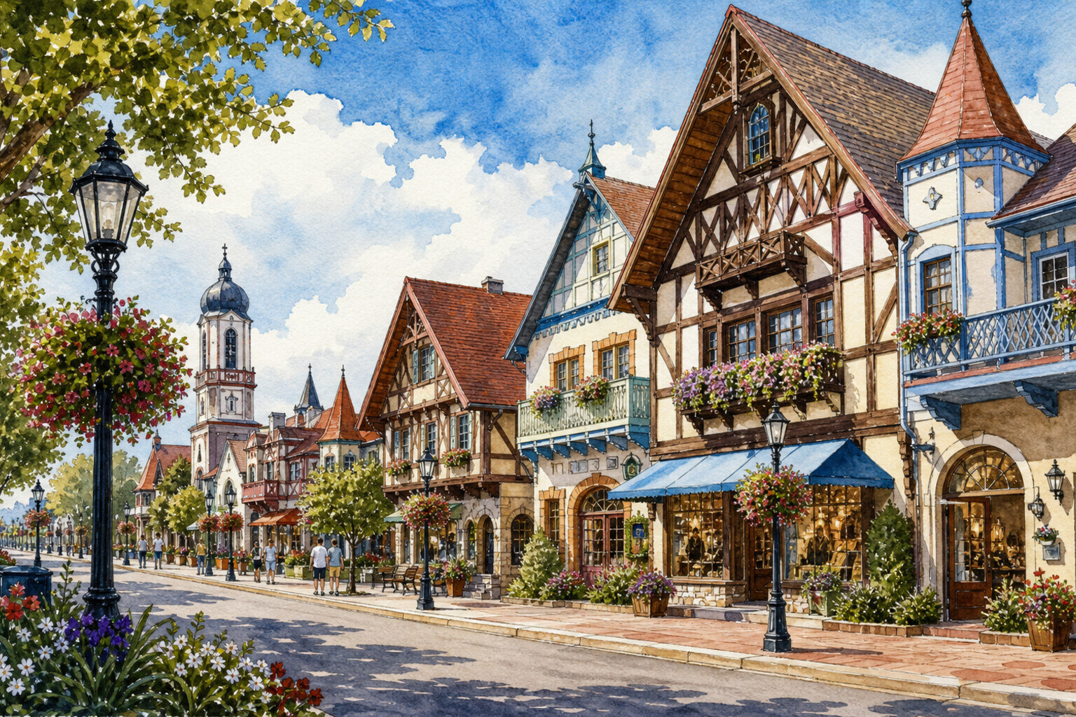 Frankenmuth weekend scene