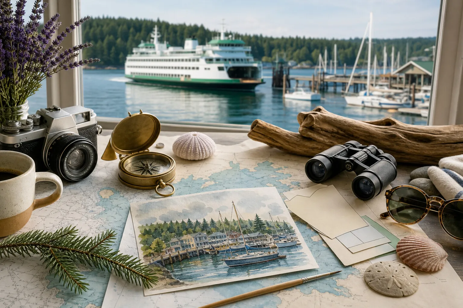 Friday Harbor weekend scene