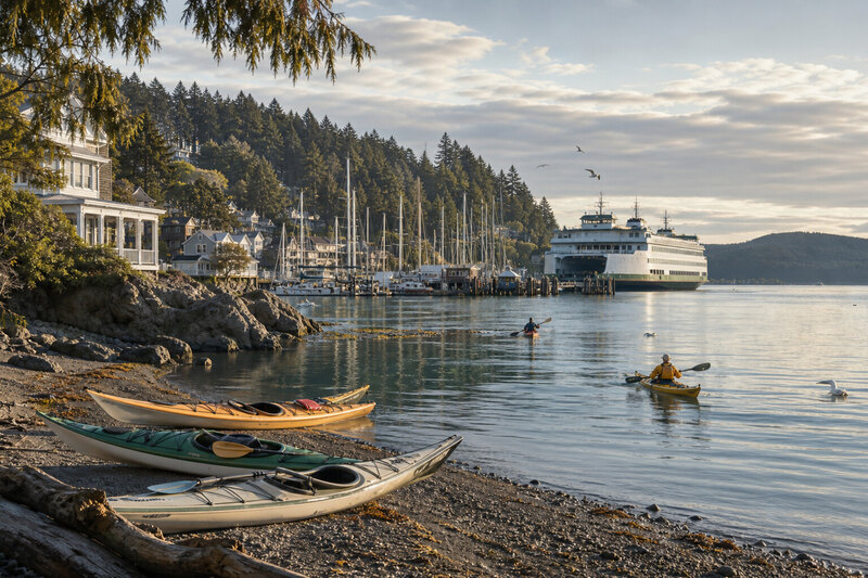 Kayak protected coves