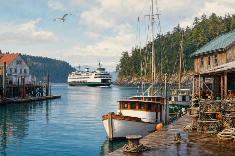 Walk Friday Harbor's museums and galleries