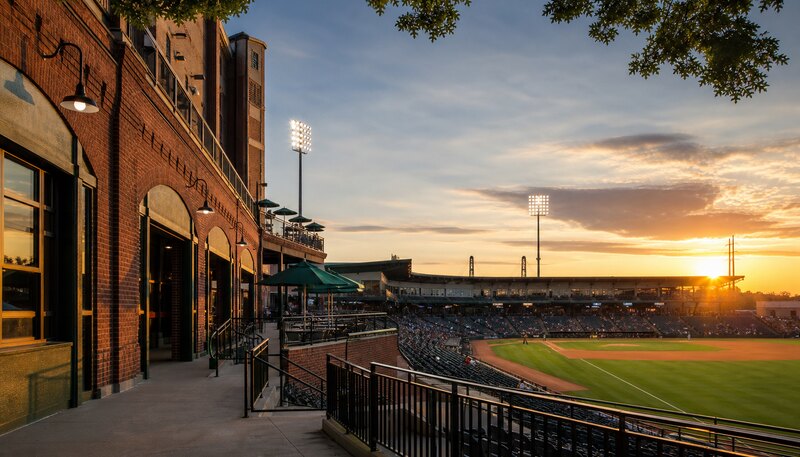 Fluor Field and the West End in Greenville, South Carolina