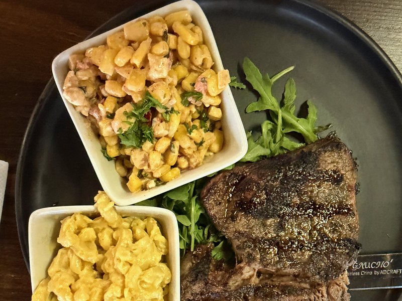 Ribeye dinner at Campfire in Helen Georgia