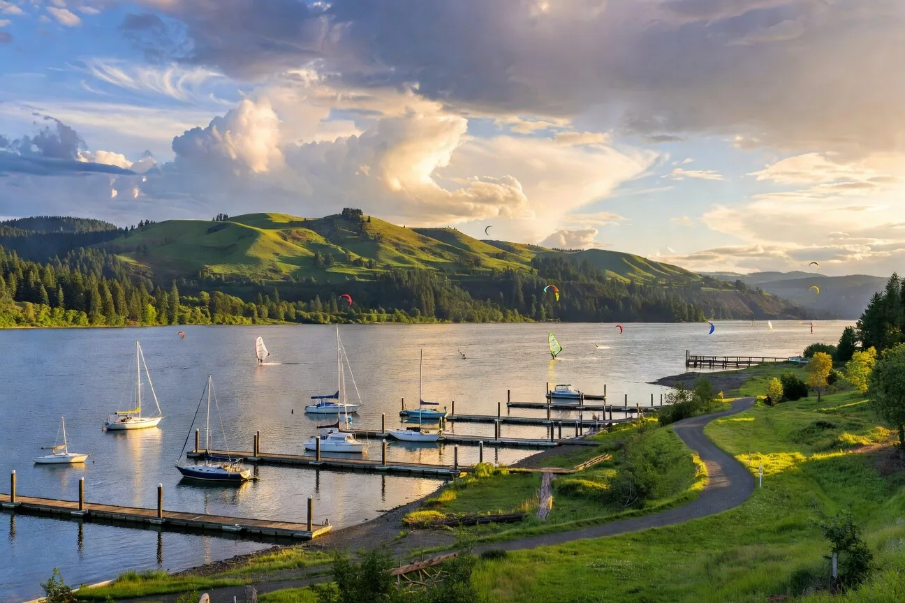 Hood River weekend scene