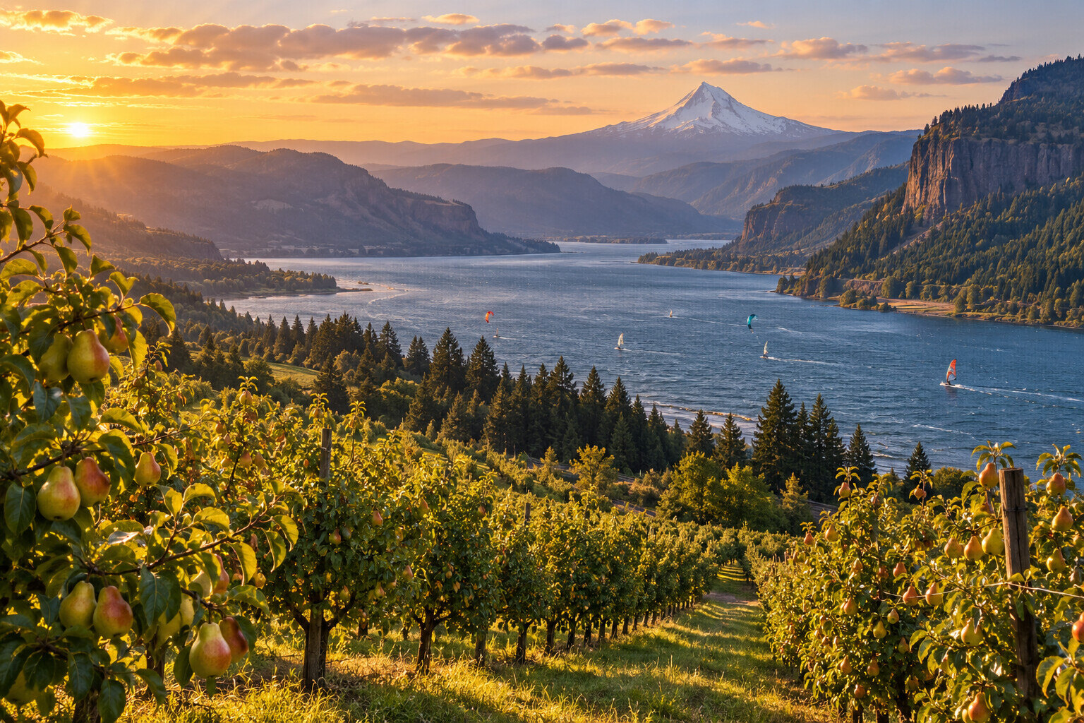 Hood River itinerary scene