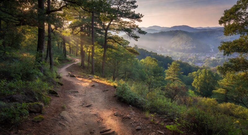 Hot Springs Mountain overlook trail