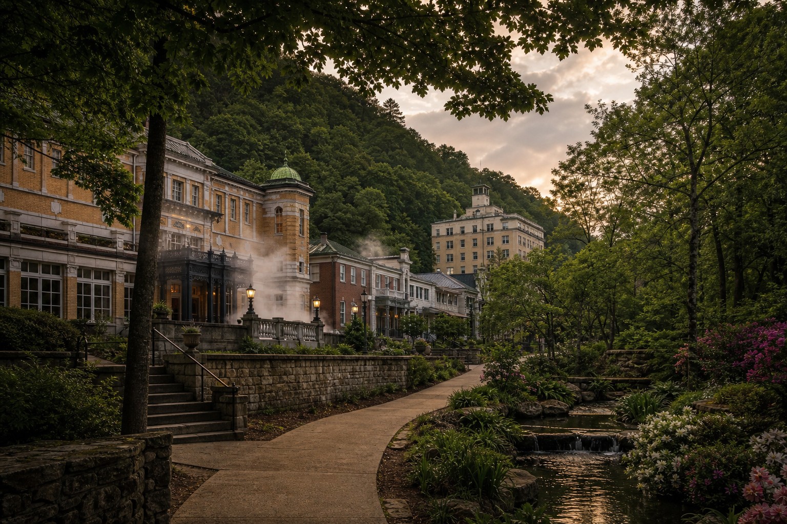 Hot Springs itinerary scene