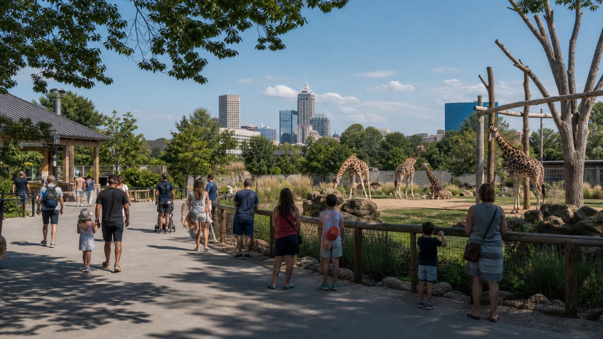 Family day at the Indianapolis Zoo