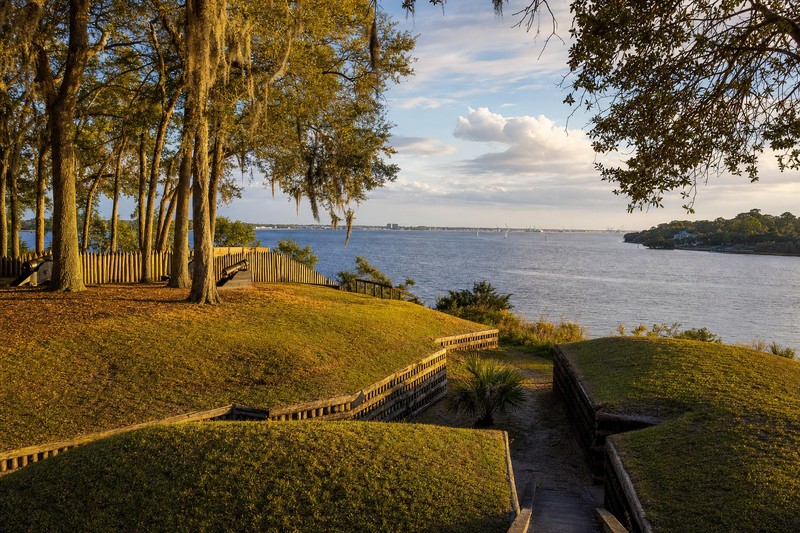Fort Caroline landscape above the St. Johns