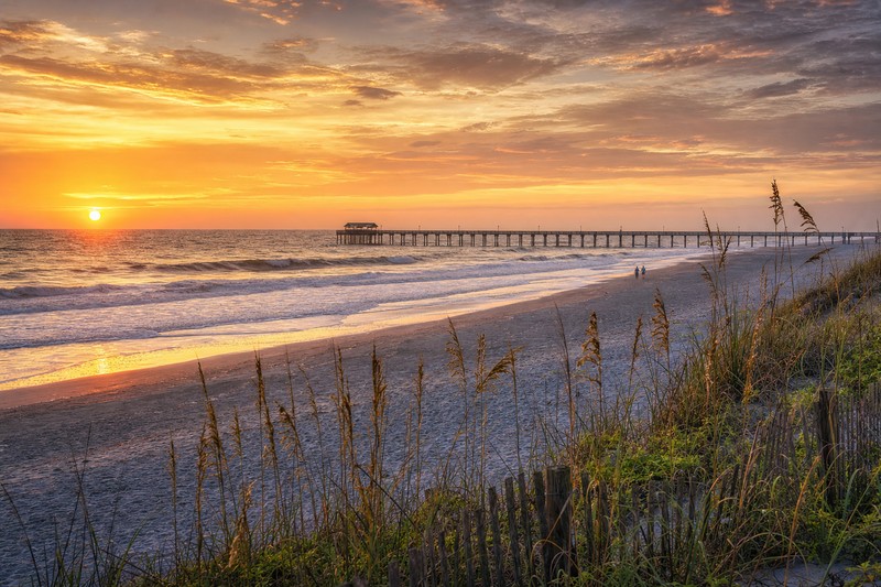 Jacksonville Beach at sunrise