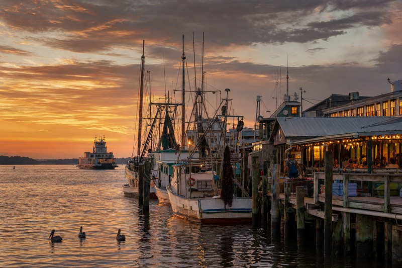 Mayport waterfront near the Atlantic