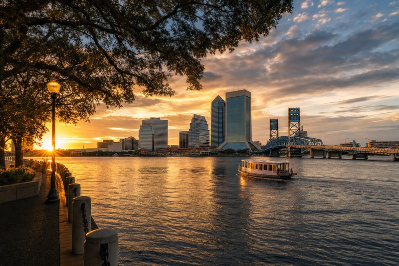 Downtown Jacksonville skyline above the St. Johns River