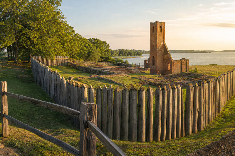 Historic Jamestowne near Jamestown, Virginia