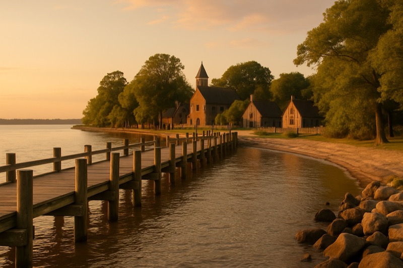 James River setting near Jamestown