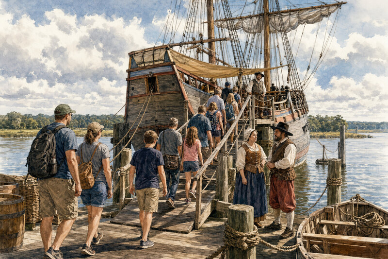 Jamestown Settlement near Jamestown, Virginia