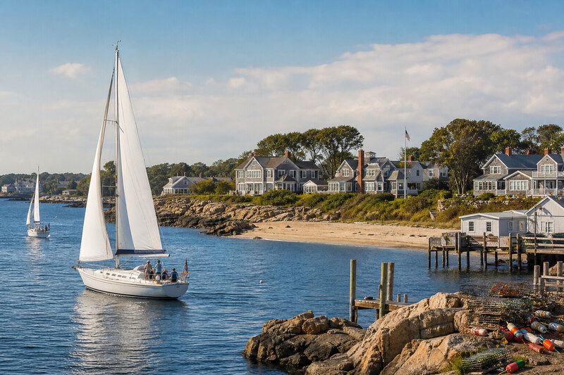 Sailing near Kennebunkport