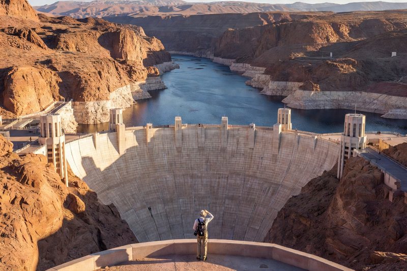 Hoover Dam and Black Canyon near Lake Mead