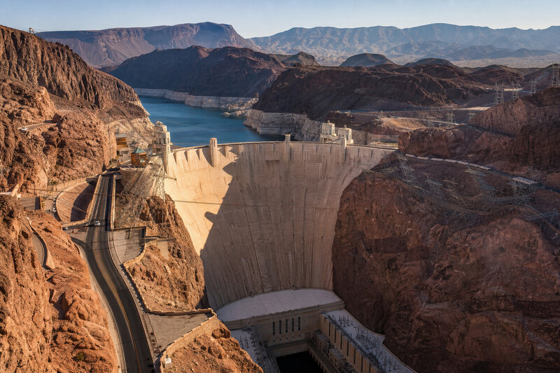 Hoover Dam and Black Canyon near Lake Mead