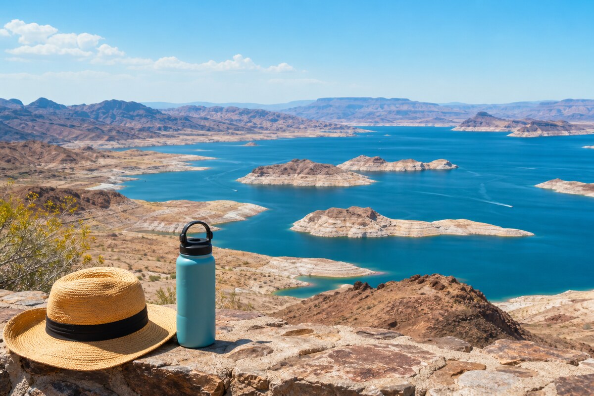 Lake Mead heat and water-choice cue