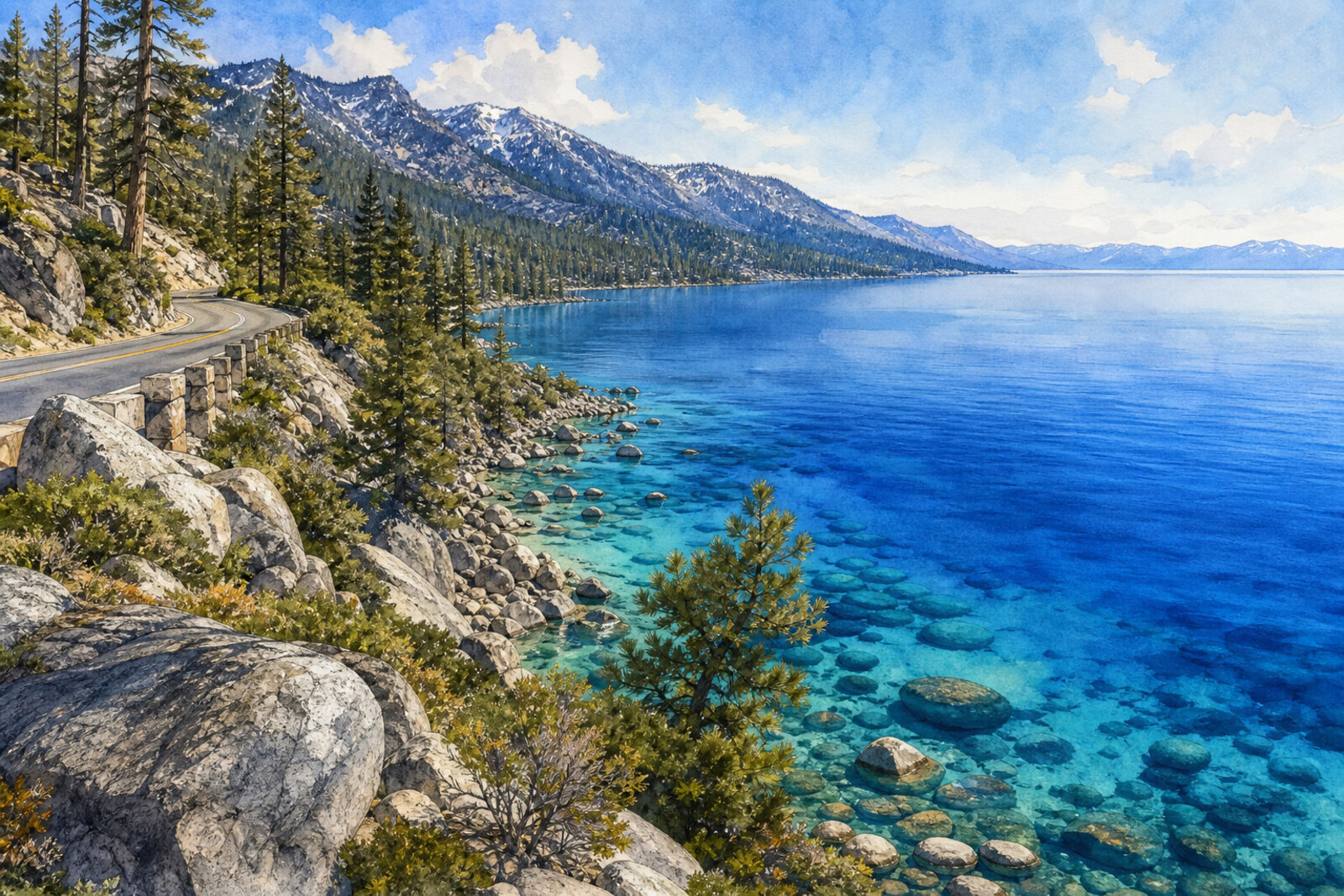 Lake Tahoe Nevada scenic byway
