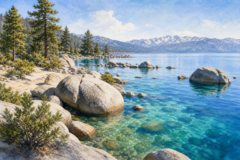 Lake Tahoe NV weekend scene