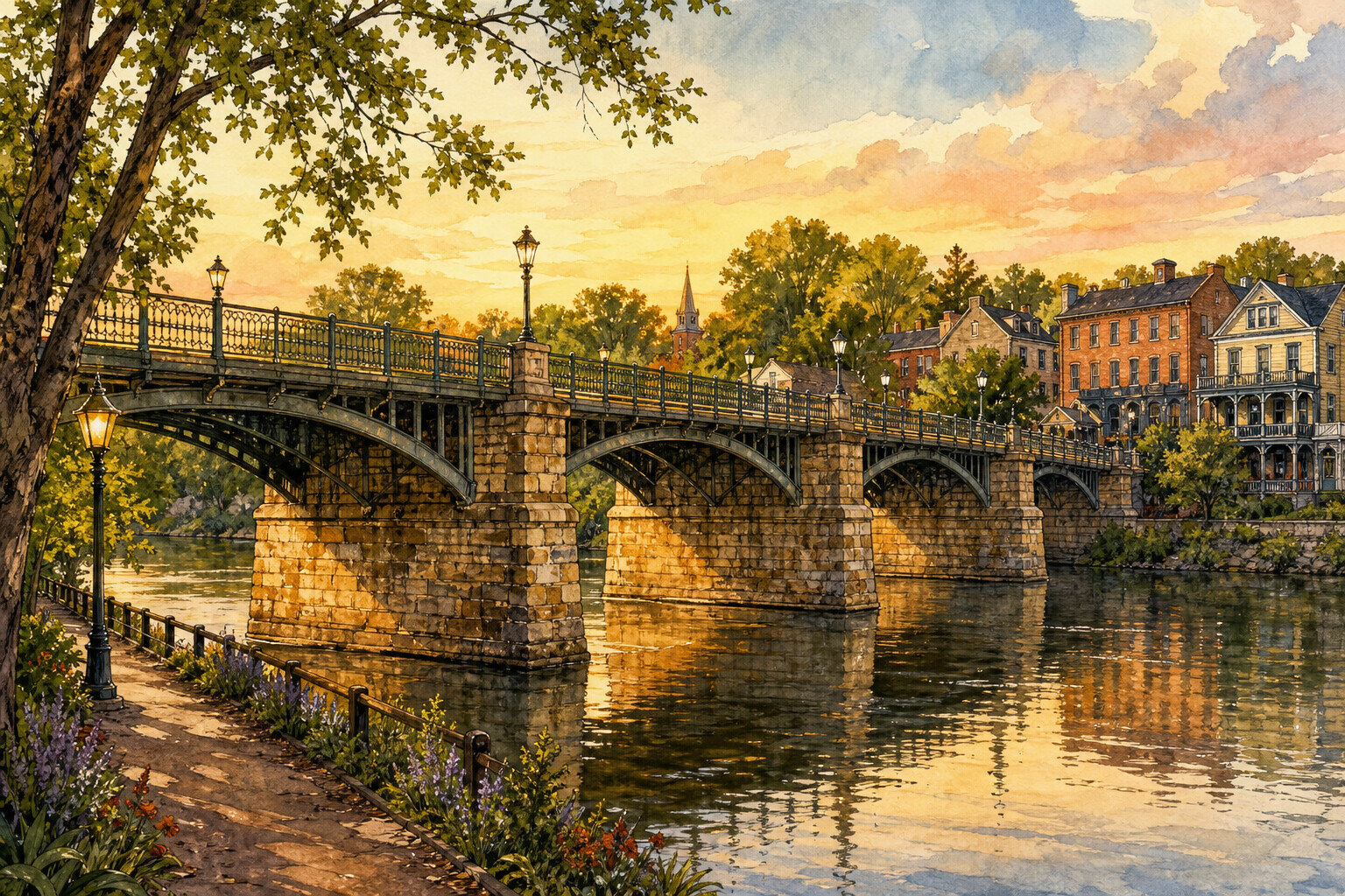 Lambertville itinerary scene