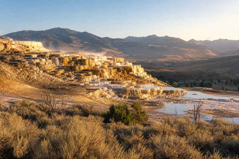 Mammoth Hot Springs first