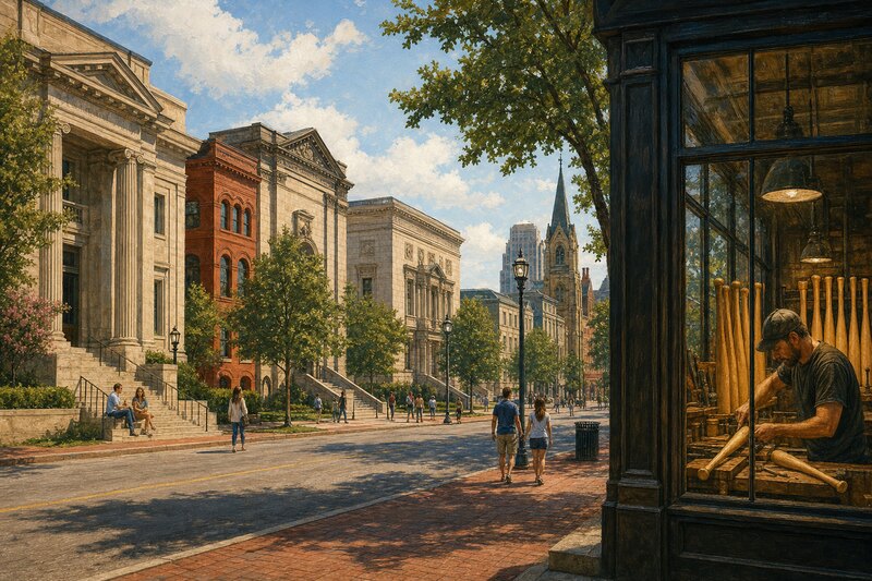 Museum Row in downtown Louisville