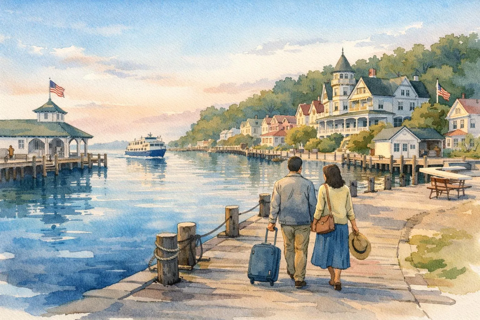 Mackinac Island weekend scene