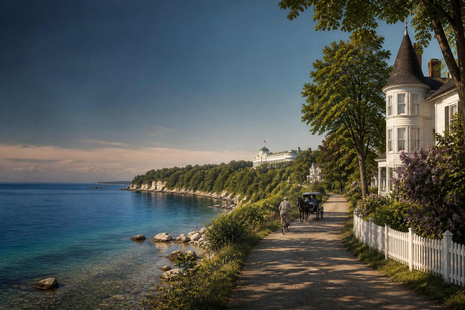 Mackinac Island itinerary scene