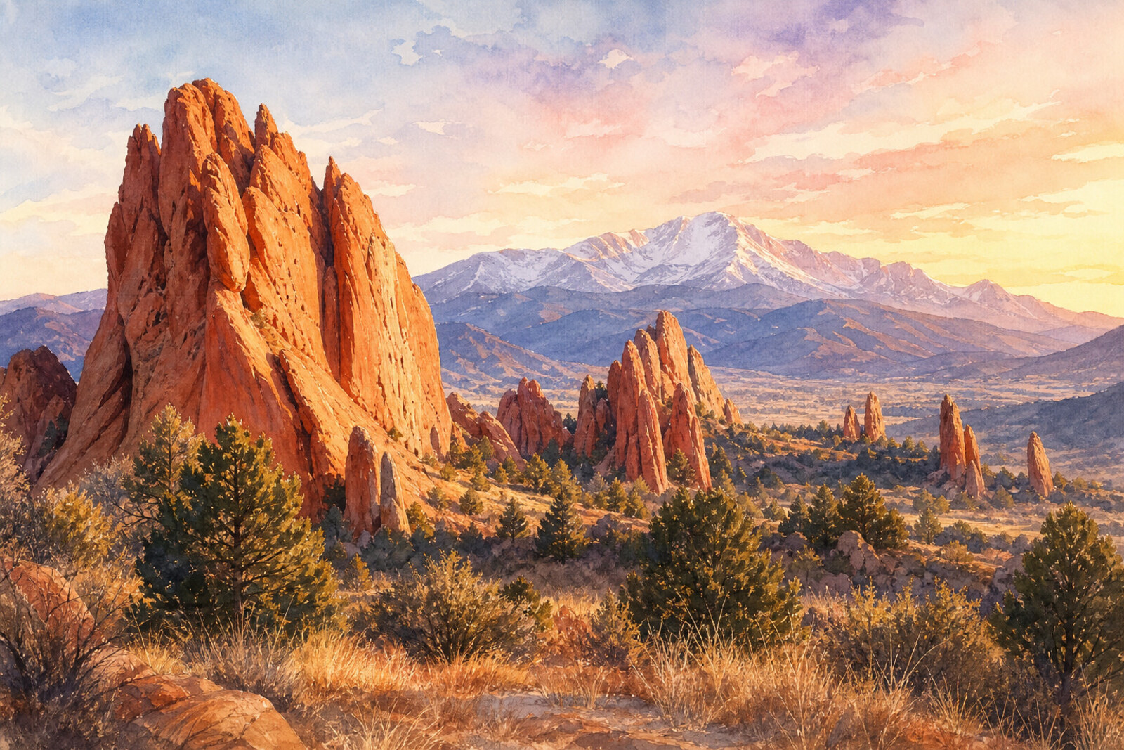 Sunrise at Garden of the Gods