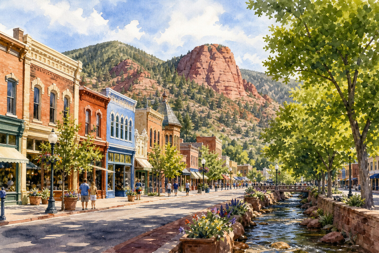 Historic Manitou Avenue in Manitou Springs