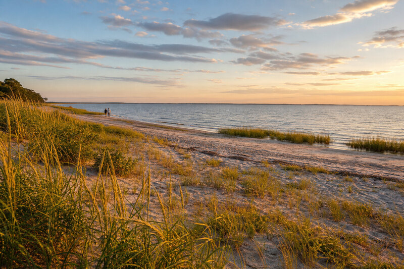 Delaware Bay beach near Milford