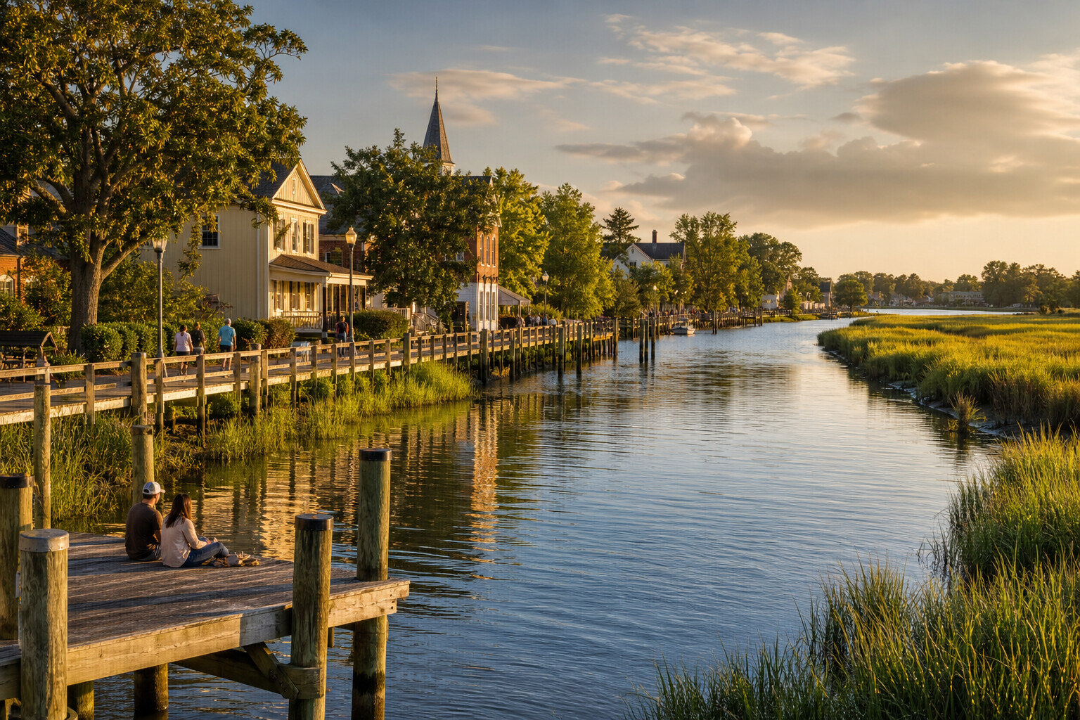 Milford weekend scene