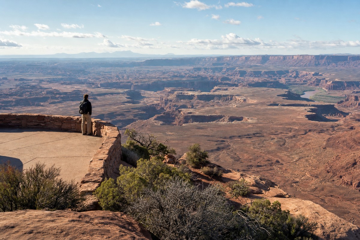 Island in the Sky canyon overlook near Moab