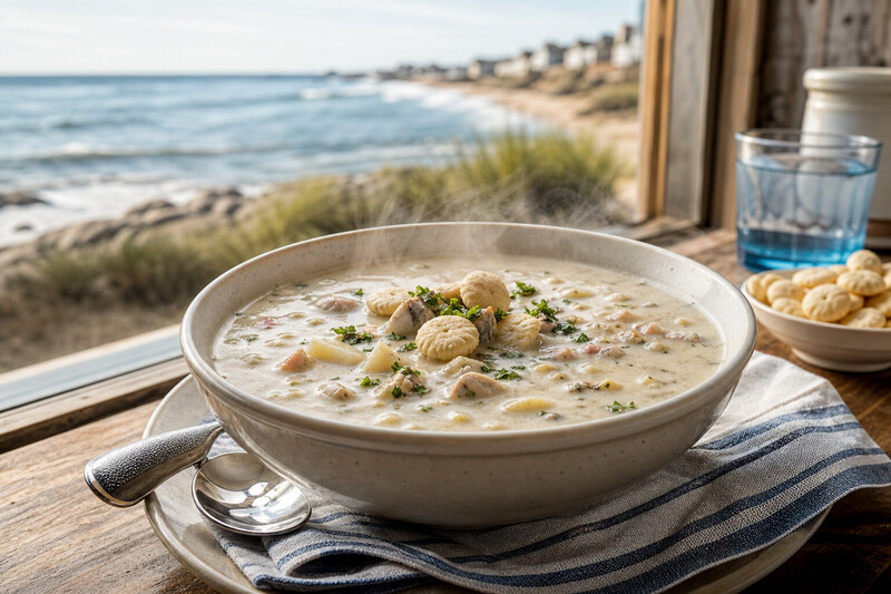 Rhode Island clam chowder