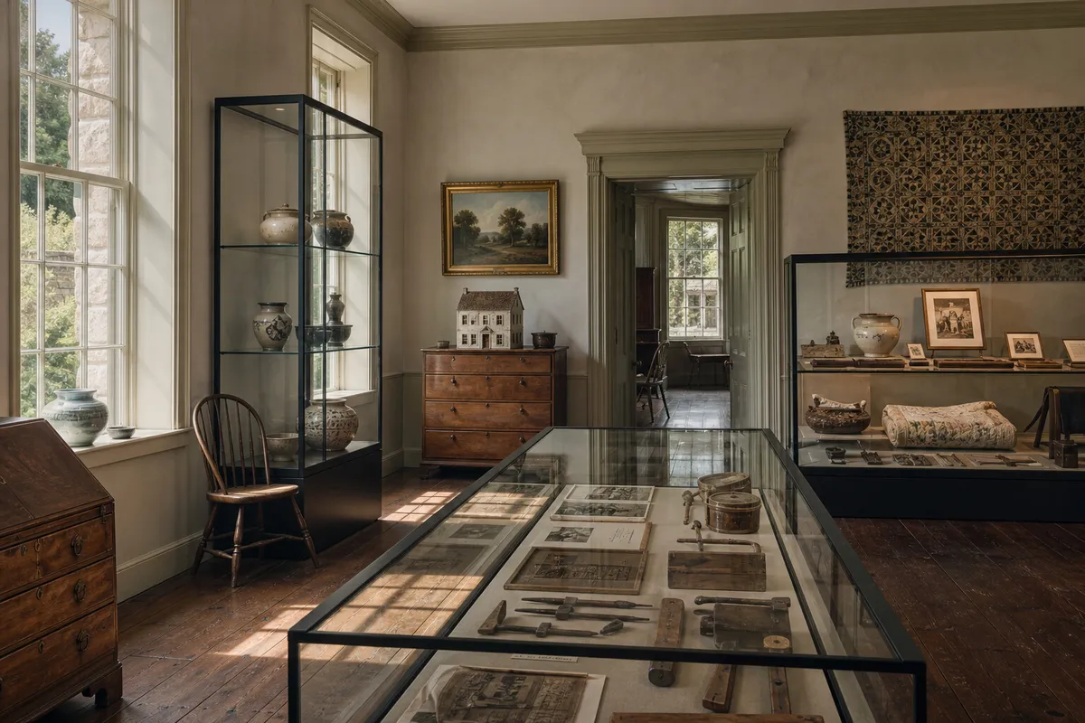 New Canaan history and architecture exhibits