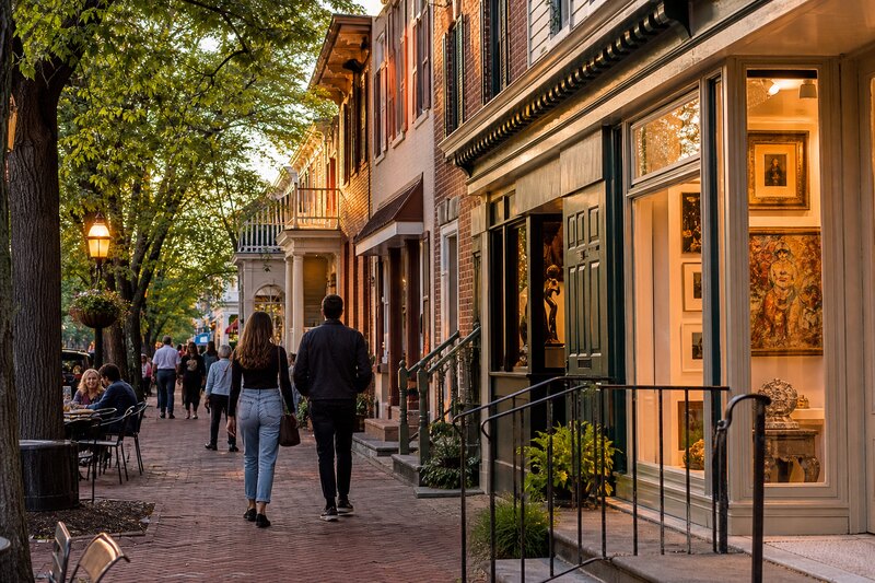 New Hope galleries and downtown