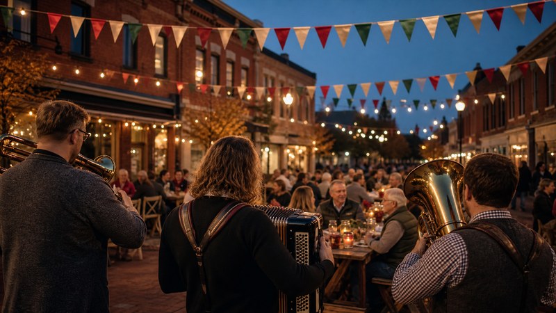 New Ulm Oktoberfest street celebration