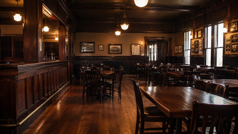 Historic Turner Hall interior in New Ulm