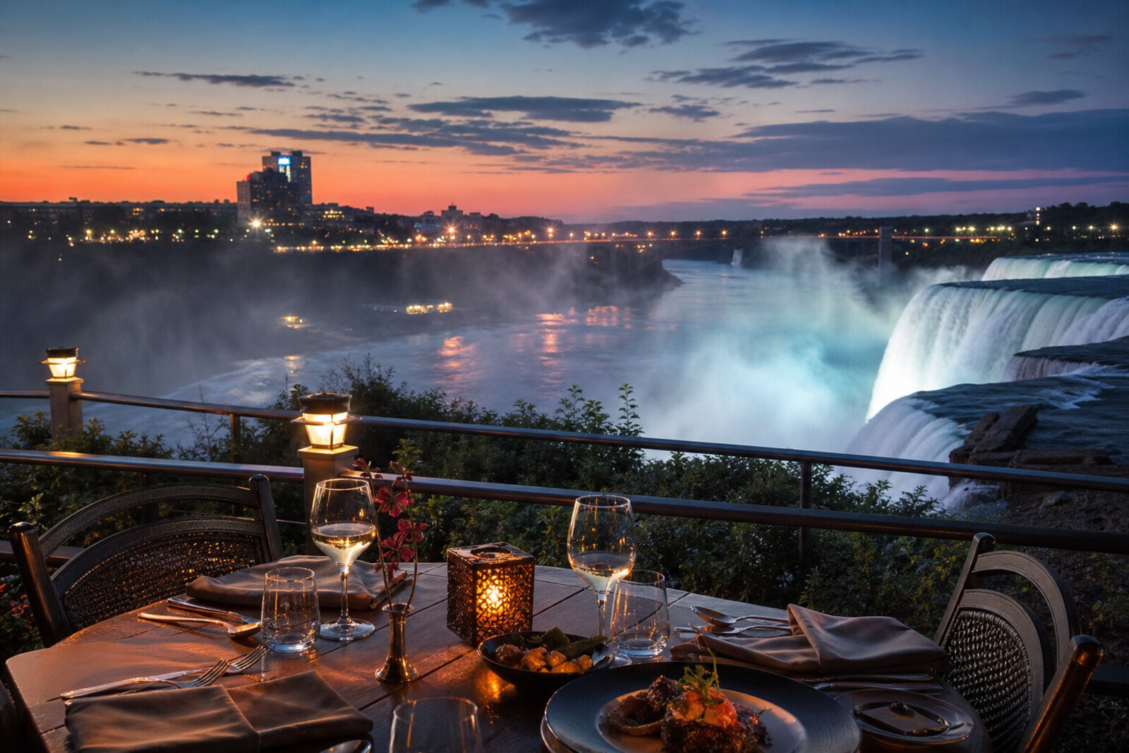 Dinner after a Niagara Falls park day