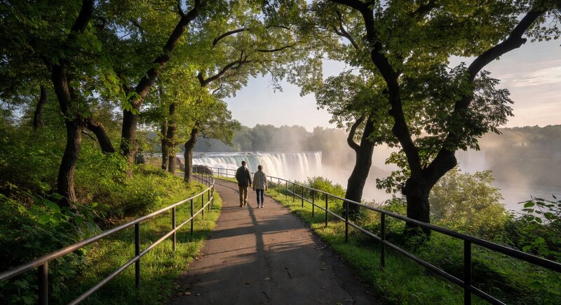 Goat Island path in Niagara Falls State Park
